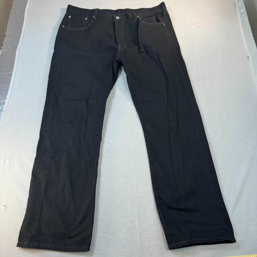 Levis 501 Jeans Mens 40x31 Black‎ Original Fit Straight Leg Button Fly Denim
